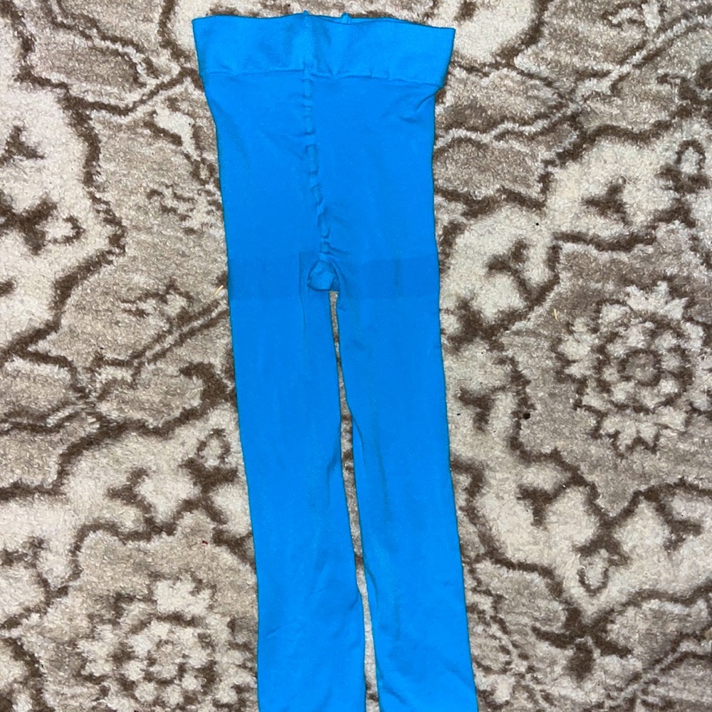BRIGHT BLUE OPAQUE SNAG TIGHTS